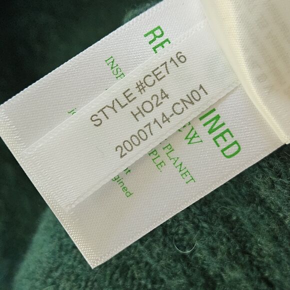 J.Crew Wool Alpaca Blend Turtleneck Sweater Small Soft Knit Oversized Green - Picture 9 of 9